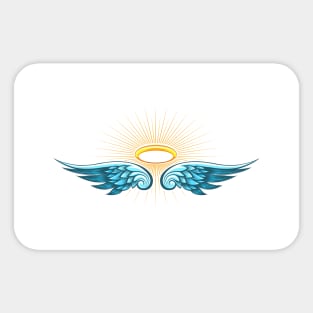 Angel Halo with Wings Sticker